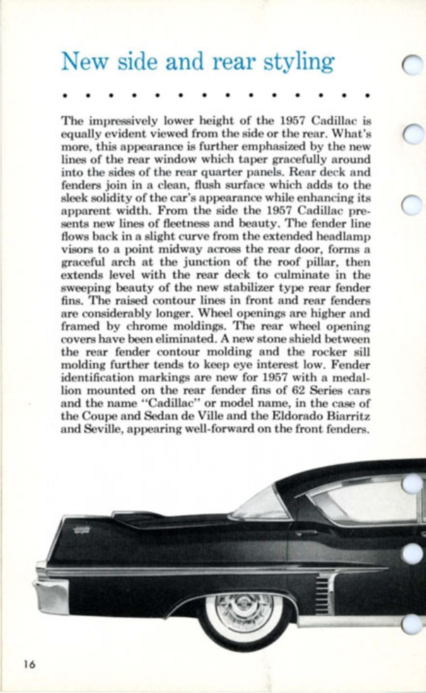 1957 Cadillac Salesmans Data Book Page 2